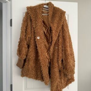 Sage Collective Teddy Coat NWOT